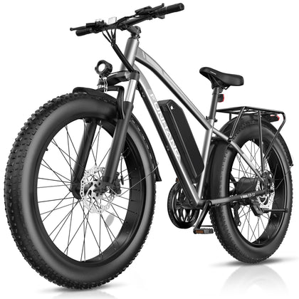 Electric Bike for Adults, 1000W Peak Ebike, 60Miles Electric Mountain Bike, 26" x 4'' Fat Tire Electric Bicycle with