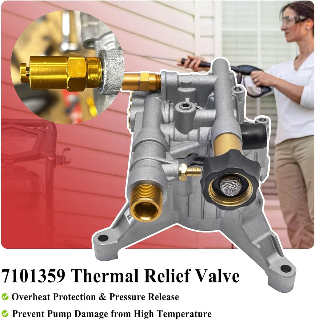 7101359 Thermal Relief Valve for Gas Powered Pressure Washer Pumps