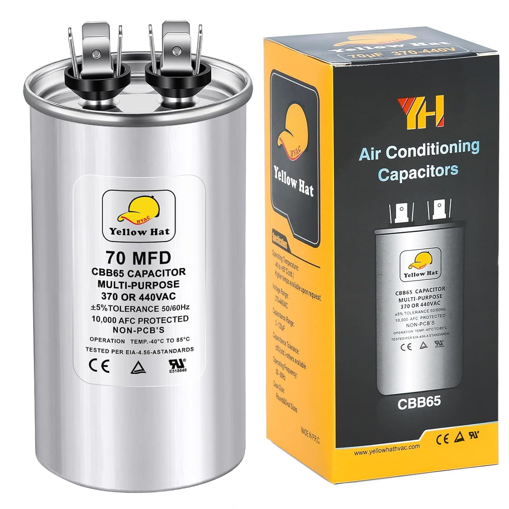 70 uF 70 MFD ±5% 370V/440V CBB65 Run Round Capacitor for AC