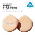 Silky Silicone Makeup Sponge Set, Reusable Cosmetic Applicators Extra Soft Rubycell Makeup Sponges (Peach)