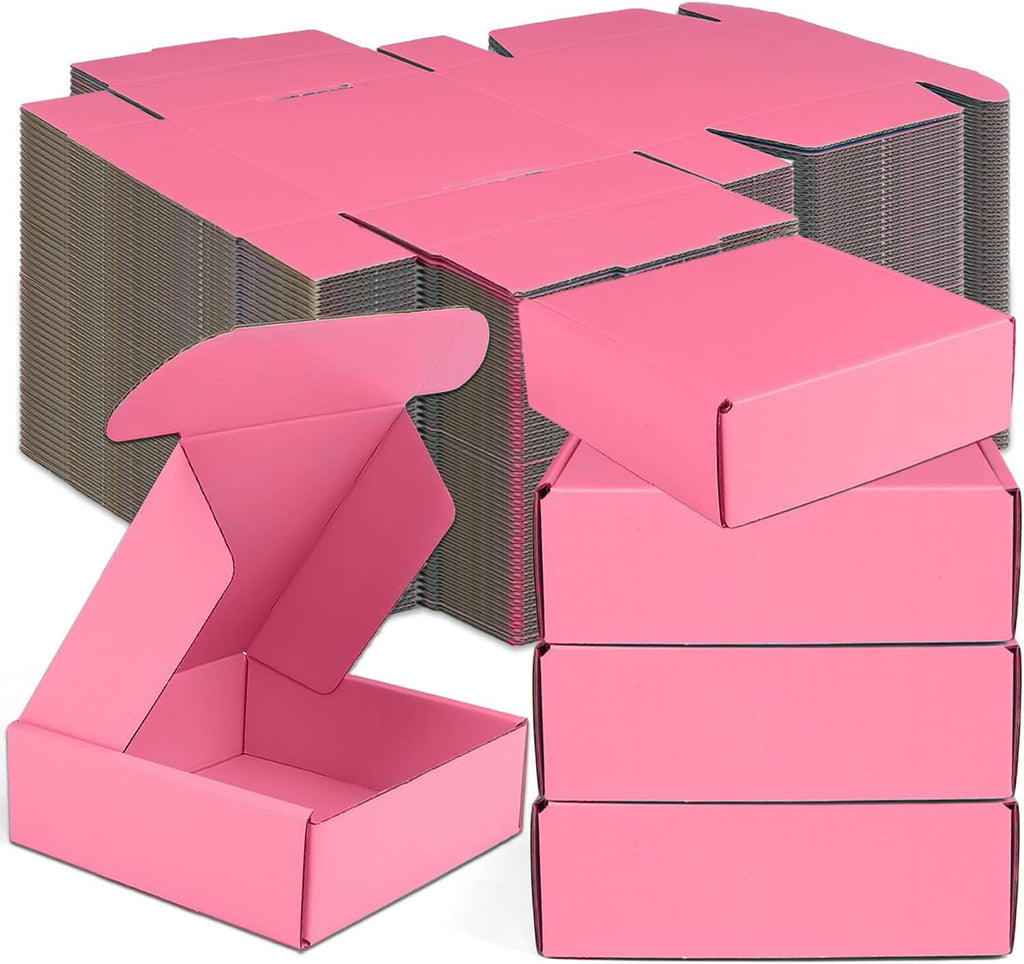 Small Shipping Boxes, 50 Pack Cardboard Box Corrugated Mailer Boxes Small Corrugated Boxes For Shipping Packaging