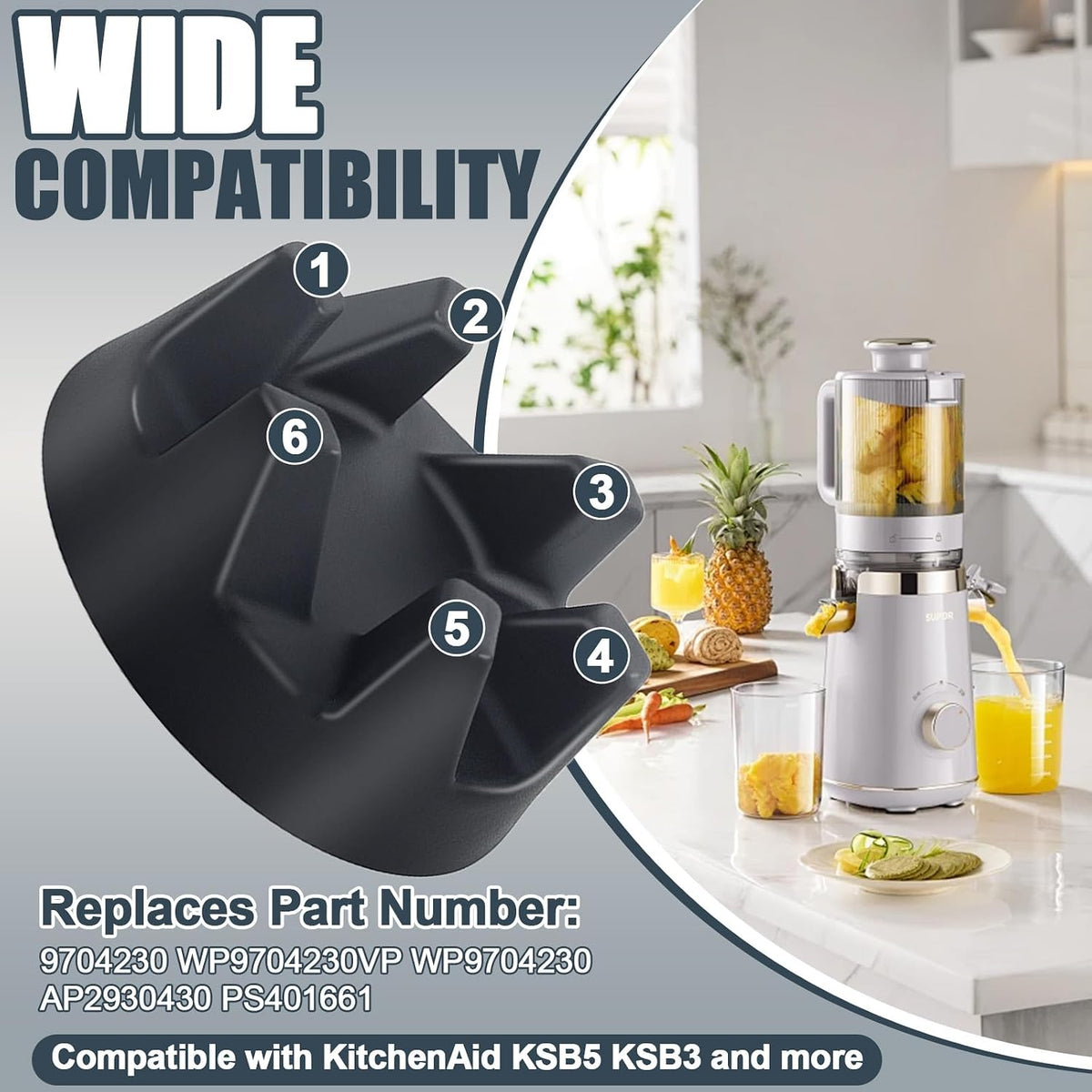 9704230 Blender Coupler Replacement Parts for KitchenAid KSB5WH KSB5 KSB3