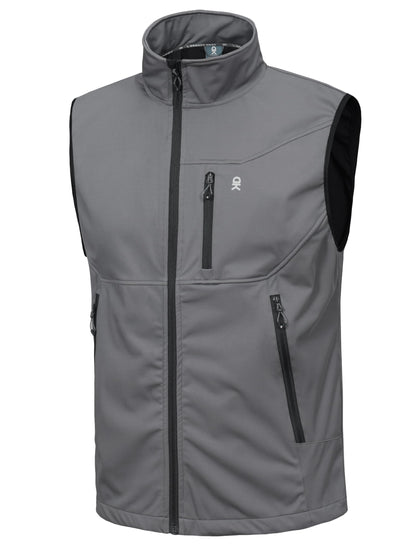Men's Lightweight Golf Vest Outerwear Gray XL
