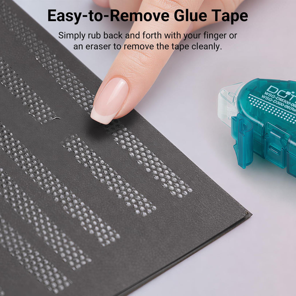 Glue Tape, 7-Pack Double Sided Tape Roller for Scrapbooking & Crafts