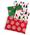 Christmas Poly Mailers Shipping Bags Pretty Thick Self Adhesive Mailing Envelopes, 6x9 inches, 100 Pack
