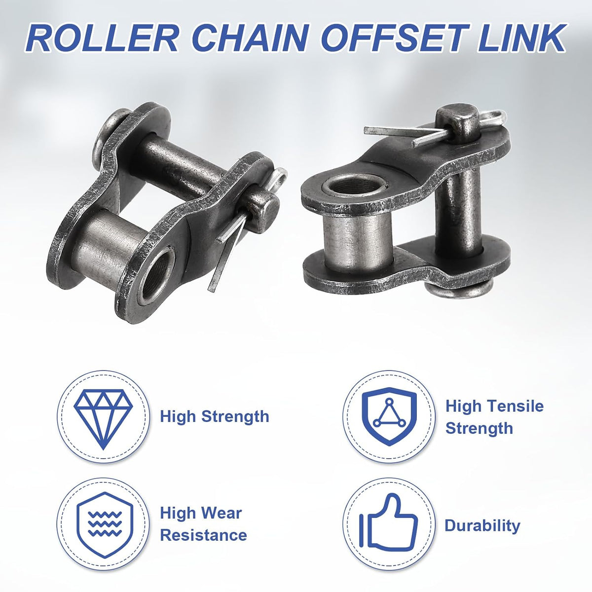 DTGN ANSI #35 Roller Chain Offset Half Link 9.5mm Pitch 20Pcs