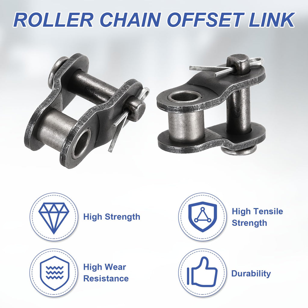 DTGN ANSI #35 Roller Chain Offset Half Link 9.5mm Pitch 30Pcs