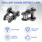 DTGN ANSI #35 Roller Chain Offset Half Link 9.5mm Pitch 30Pcs