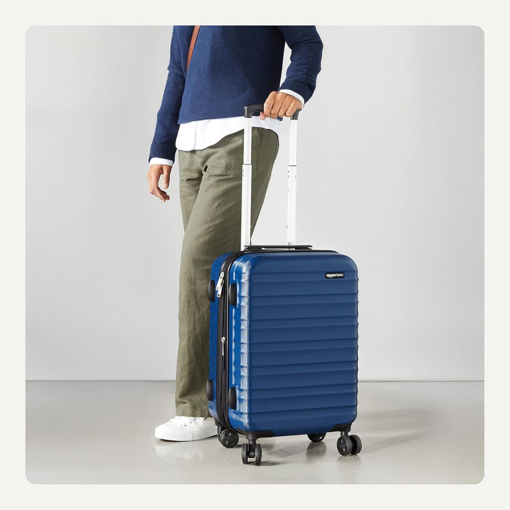21" Hardside Carry-On Luggage with Multi-directional Wheels, Expandable for Up to 25% More Space, Scratch-Resistant
