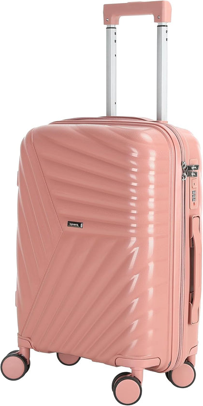 20 In Carry On Luggage with TSA Lock, 22x14x9 Airline Approved Hardside Suitcase, Lightweight PP Travel Luggage with