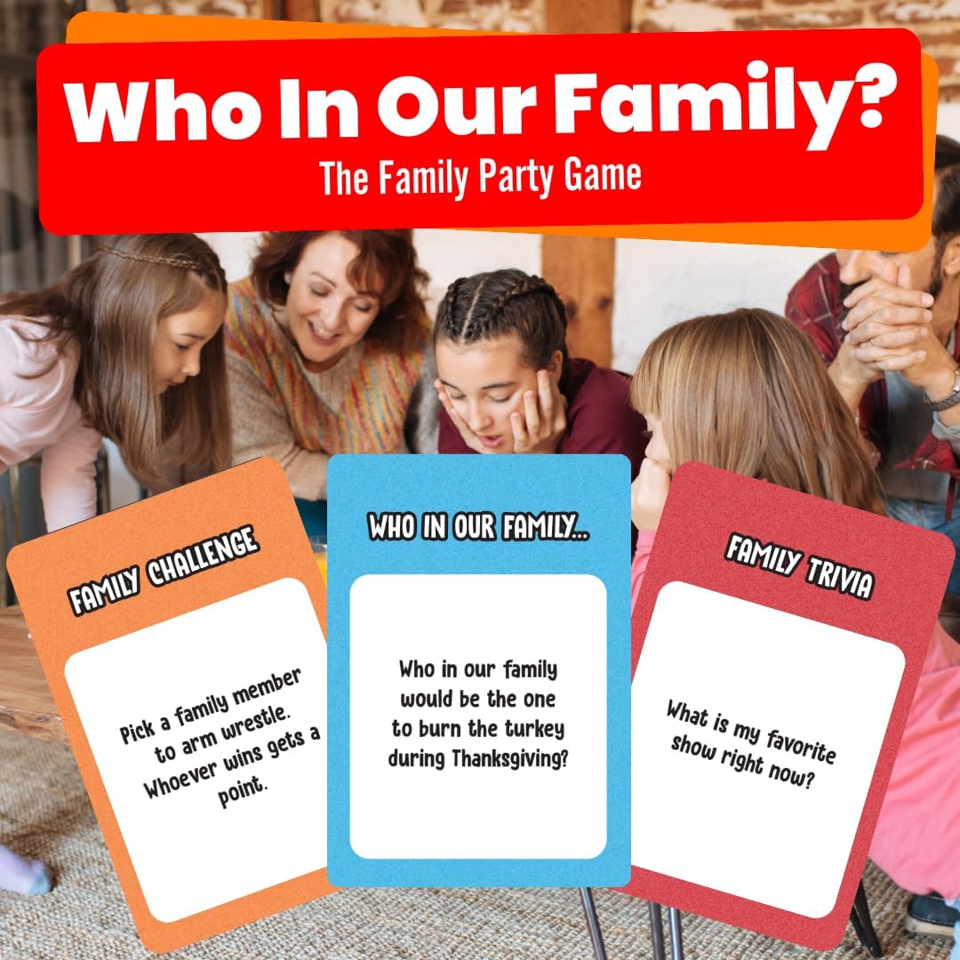 Who in Our Family? – Hilarious Family Party Game | Trivia, “Most Likely to” & Head-to-Head Challenges | Fun Family