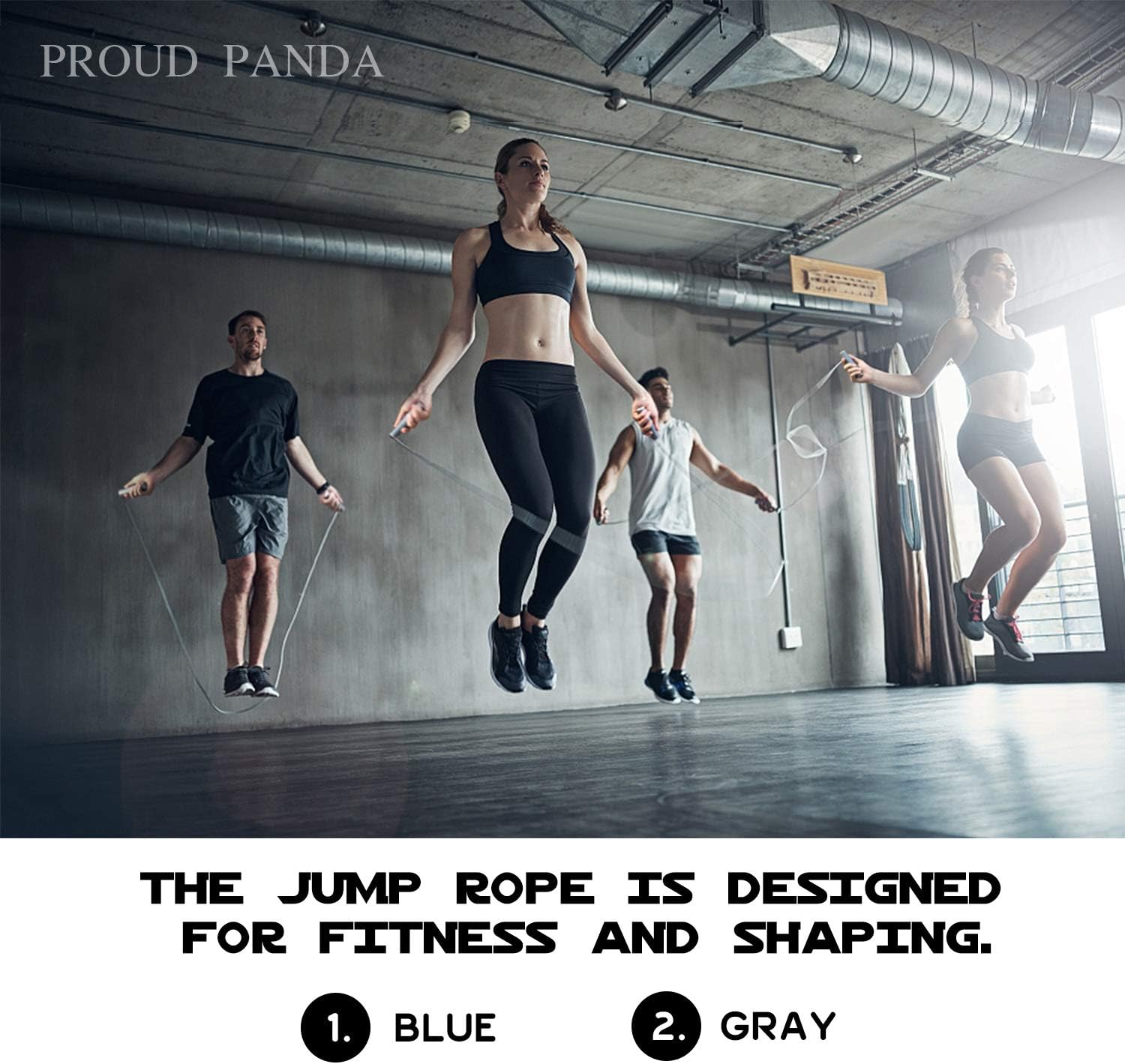 Weighted Jump Rope Workout-1LB Professional Skipping Rope with Adjustable Length and Silicone Comfortable Grips,Heavy