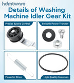 959P3 Washer Idler Pulley Kit Replacement for Alliance Speed Queen