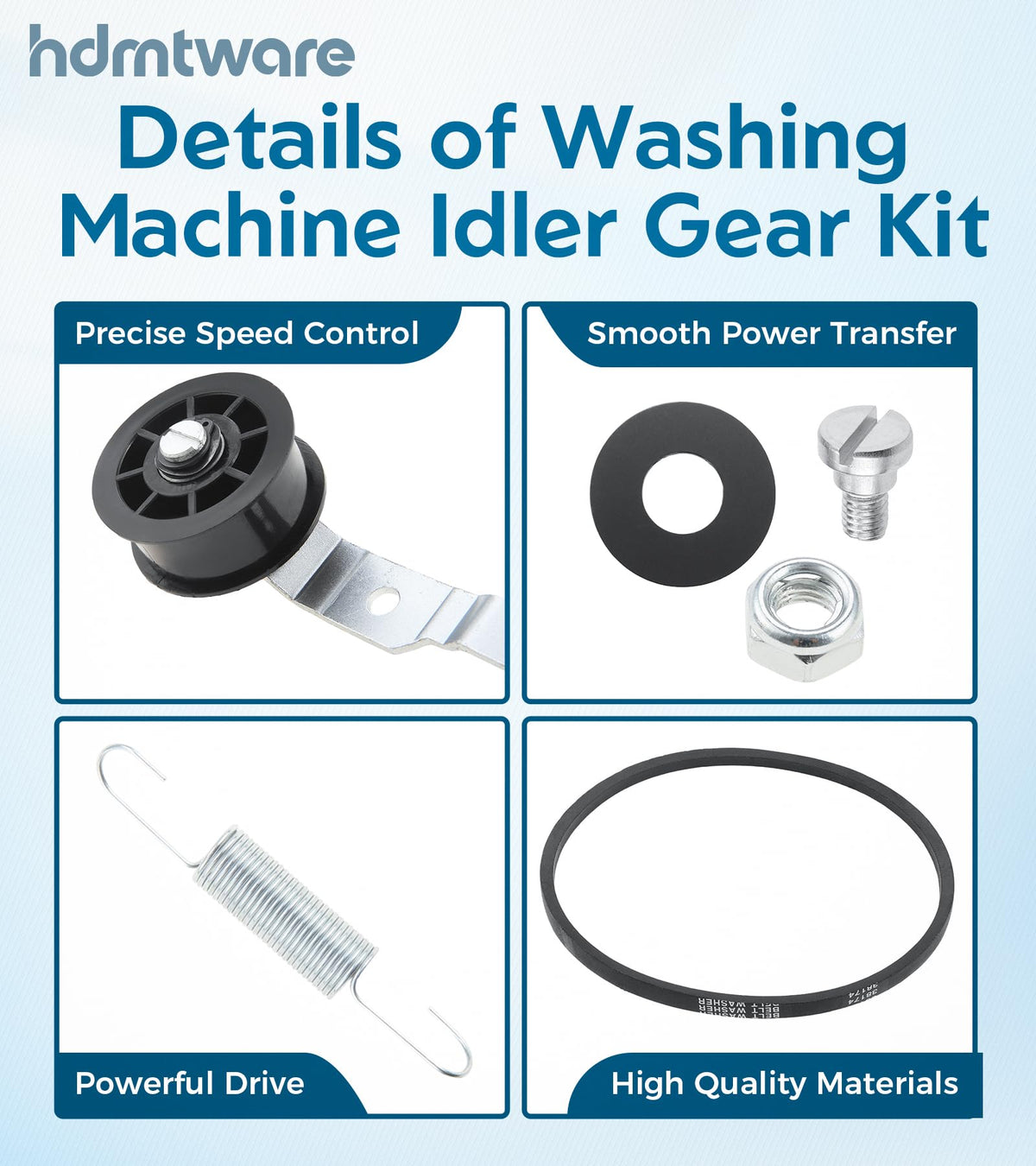 959P3 Washer Idler Pulley Kit Replacement for Alliance Speed Queen
