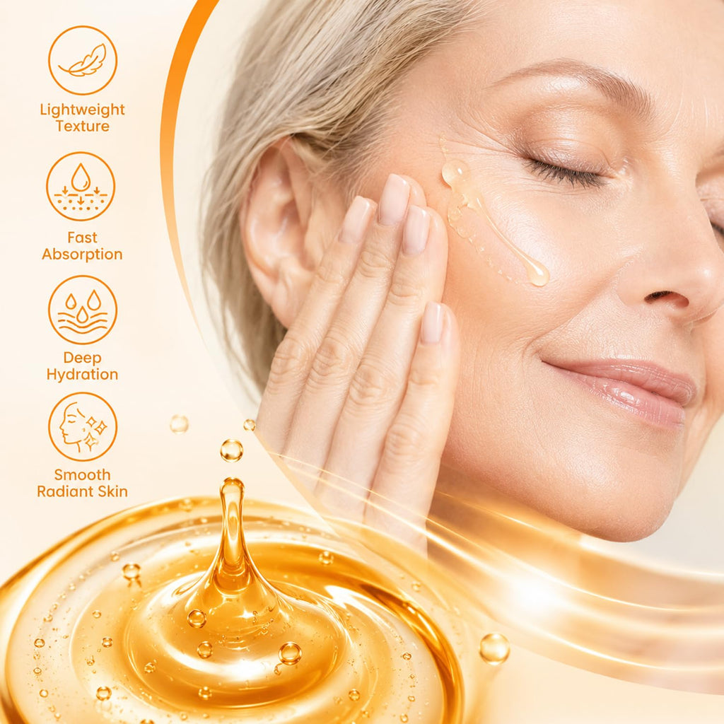 20% Vitamin C Face Serum with Hyaluronic Acid, 1.7 fl oz | For Mature Skin, Dark Spots, Fine Lines & Dry Areas; With