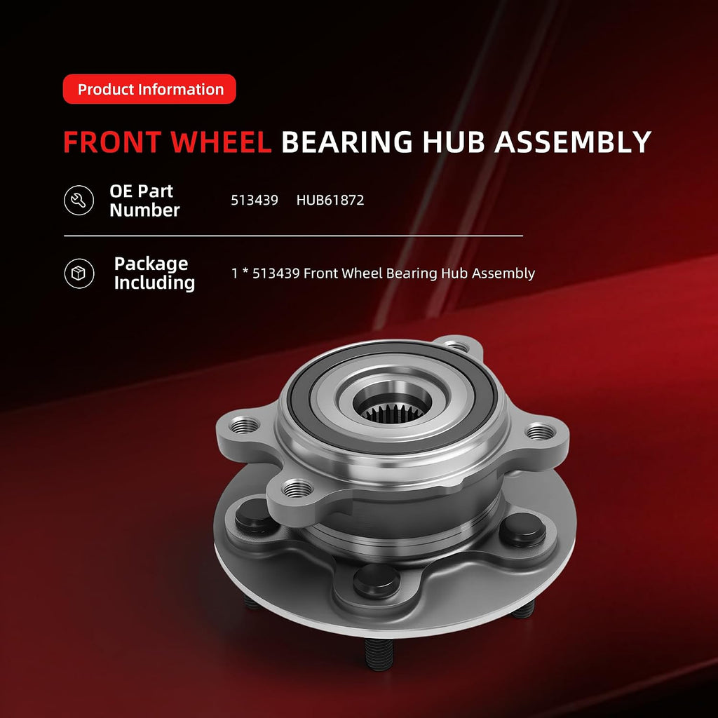 Front Wheel Bearing Hub Assembly for Toyota Camry 2018-2022