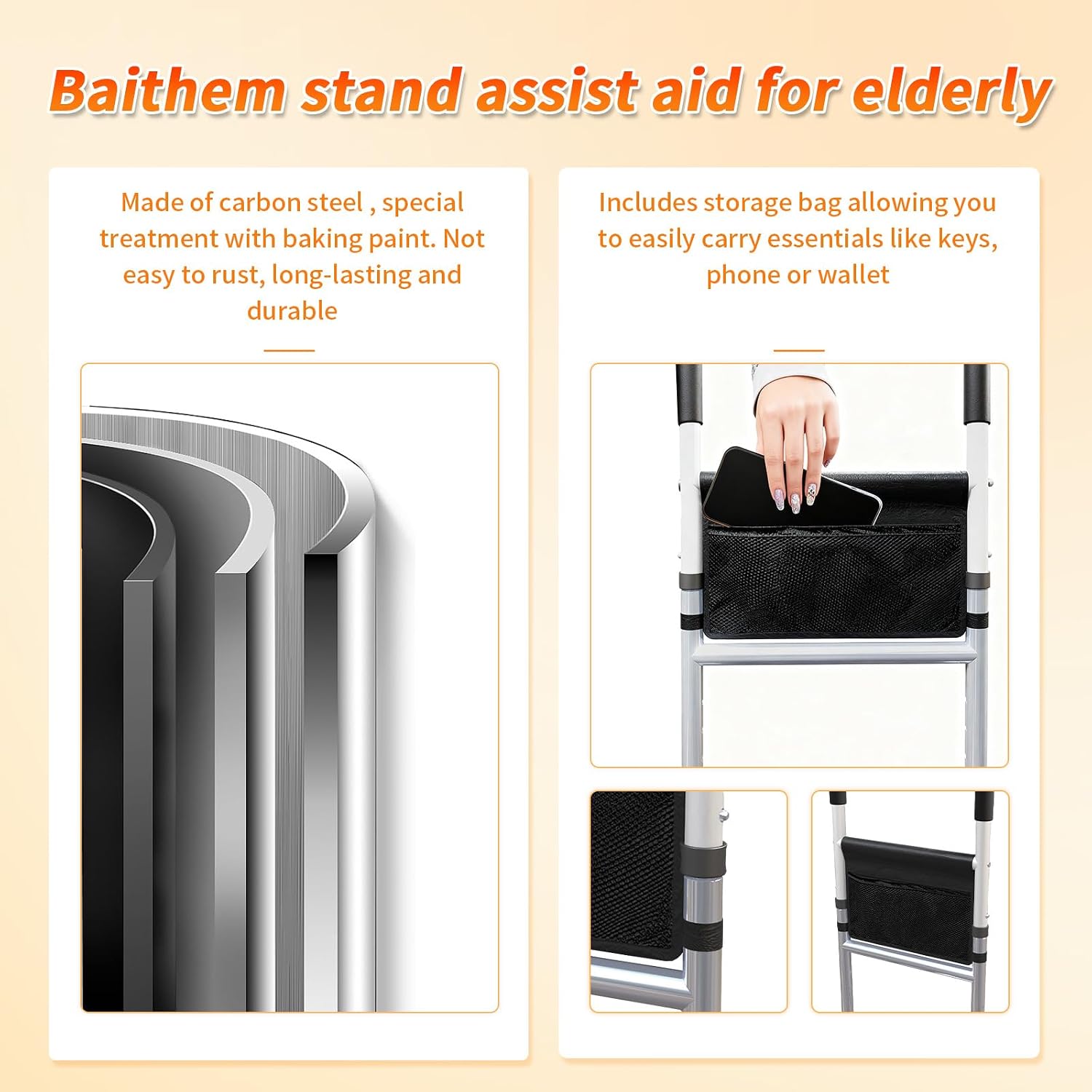 Stand Assist Aid for Elderly Chair Couch Standing Aids and Supports Hip Knee Surgery Recovery Aid Adjustable,Mobility