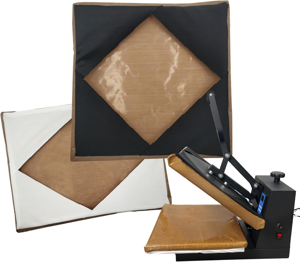 Heat Press Covers 2Pcs for Top and Bottom to Replace Teflon Sheets | 15x15/16x20/16x24 Accurate size Heat Press