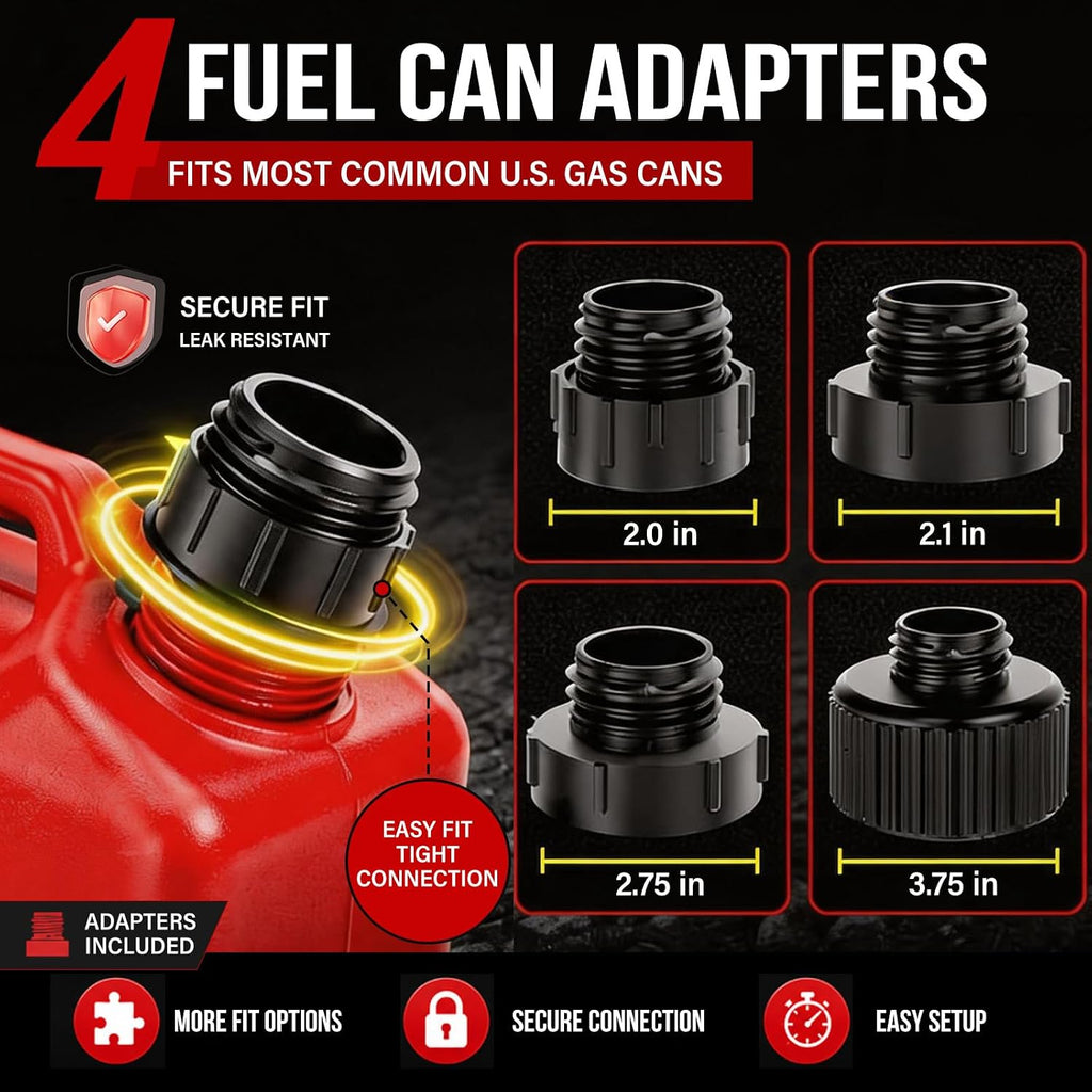 Fuel Transfer Pump for Milwaukee M18 Batteries, 4 GPM with Auto Shut-Off