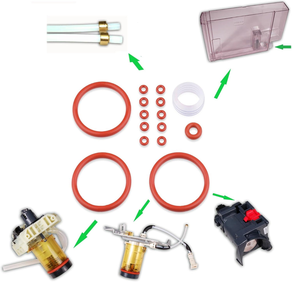Gasket Seal Set Brewing Group Water Tank compatible for DeLonghi EAM ESAM ECA EABI