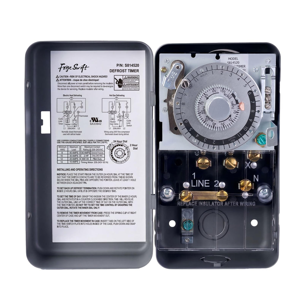 FrigeSwift S8145-20 Commercial Refrigeration Defrost Control Timer