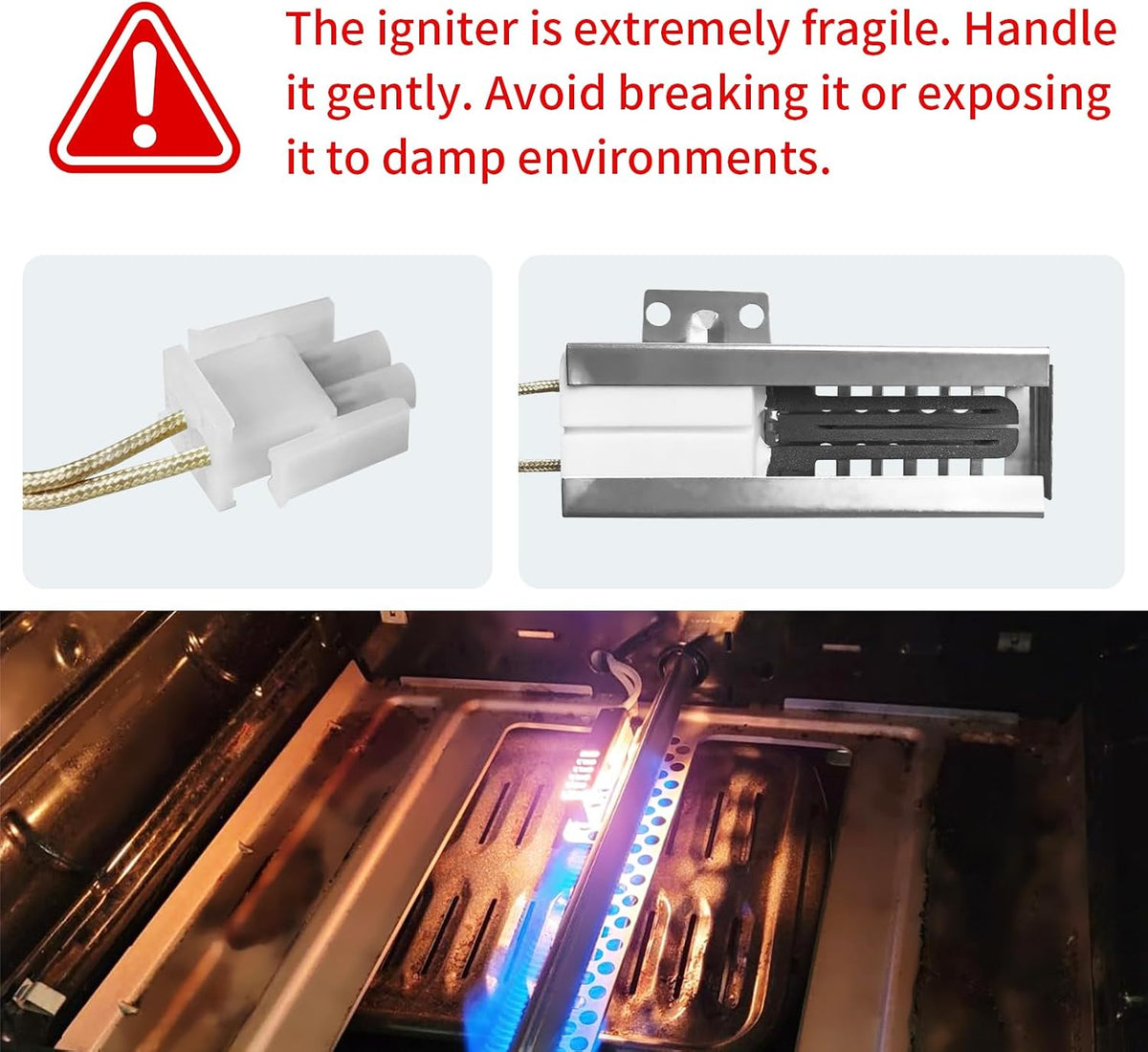 DG94-00520A Gas Oven Igniter for SamsungNX58F5500SS NX58H5600SS NX58H9500WS