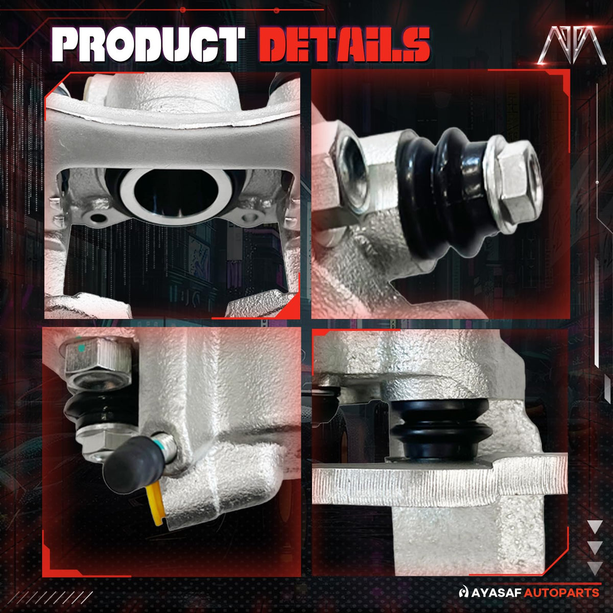 MAYASAF 192628 192629 Rear Left&Right Disc Brake Caliper Assembly Set