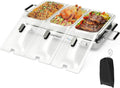 Buffet Servers and Warmers, 2 in 1 Electric Warming Tray