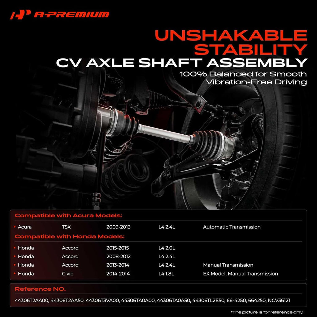 A-Premium Front Left Driver Side CV Axle Shaft Assembly