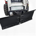 74" Snow Plow Blade Hydraulic Skid Steer Dozer Blade, Universal Skid Steer Attachment, Adjustable, Hydraulic Dozer