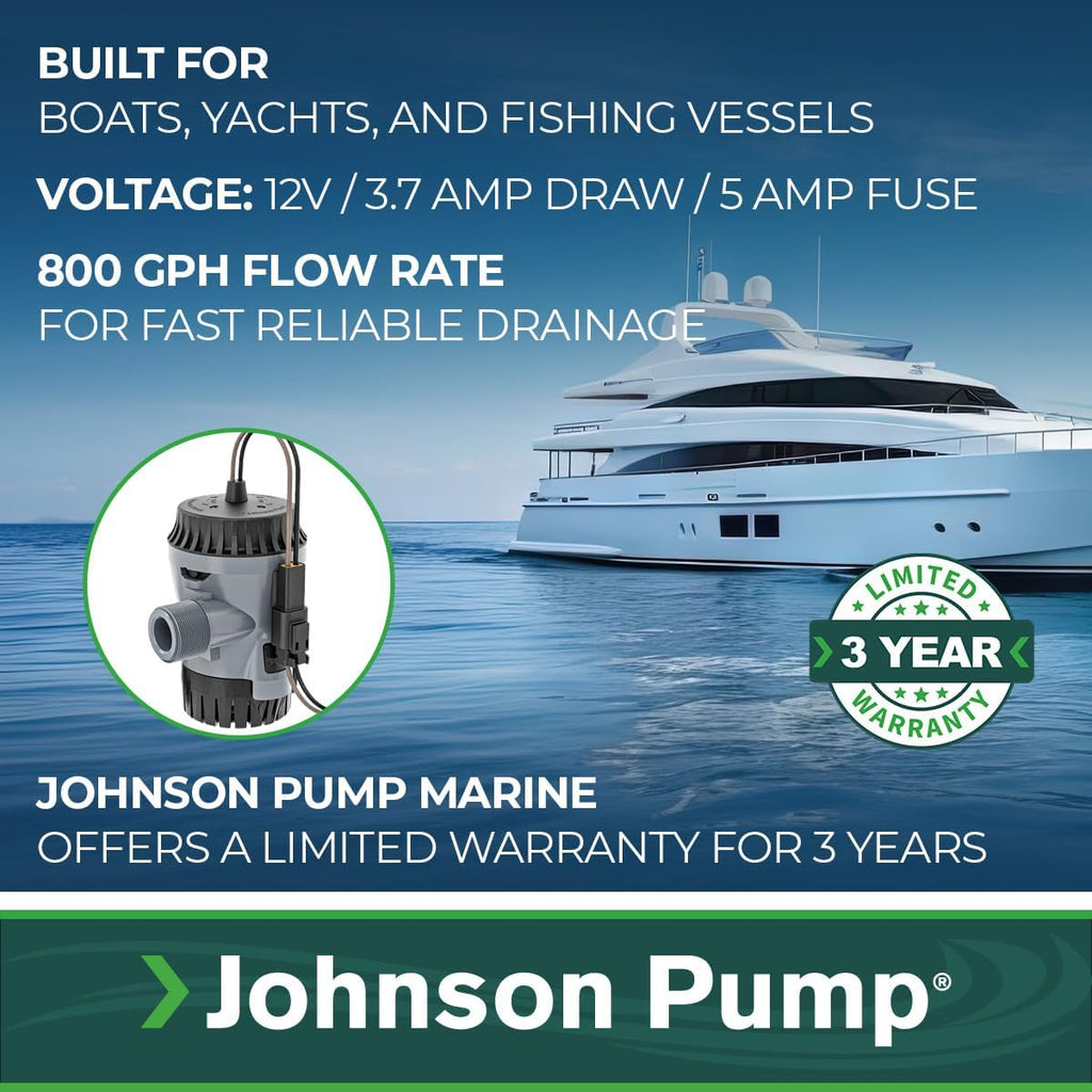 Johnson Pump 10-13626-05 Aqua Void Bilge Pump - 12V, 800 GPH
