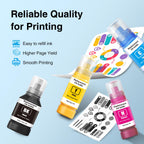 Compatible Ink Refill Bottles Replacement for Epson 502 Ink 6 Pack