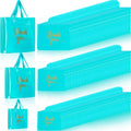 200 Pcs Thank You Shopping Bags with Handle,Sky Blue