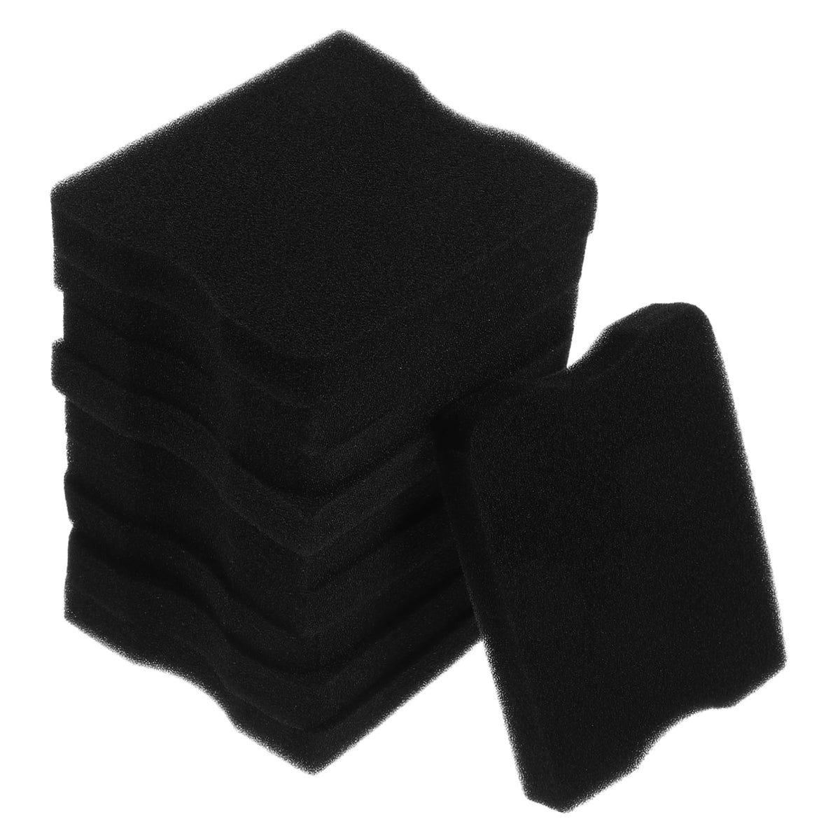 10pcs Lawn Mower Air Filter Sponge Replacement Black