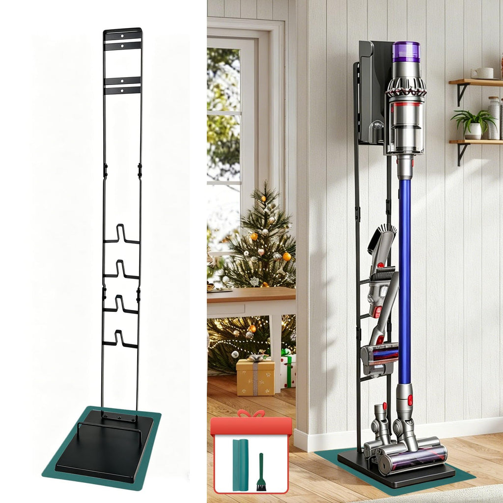 EZ SPARES Metal Vacuum Stand Compatible with Dyson V6 V7 V8 V10, Black