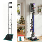 EZ SPARES Metal Vacuum Stand Compatible with Dyson V6 V7 V8 V10, Black