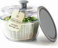 Glass Salad Spinner with Airtight Lid - BPA-Free - Easy Pump Lettuce Spinner Washer | Fruit Washing Bowl with