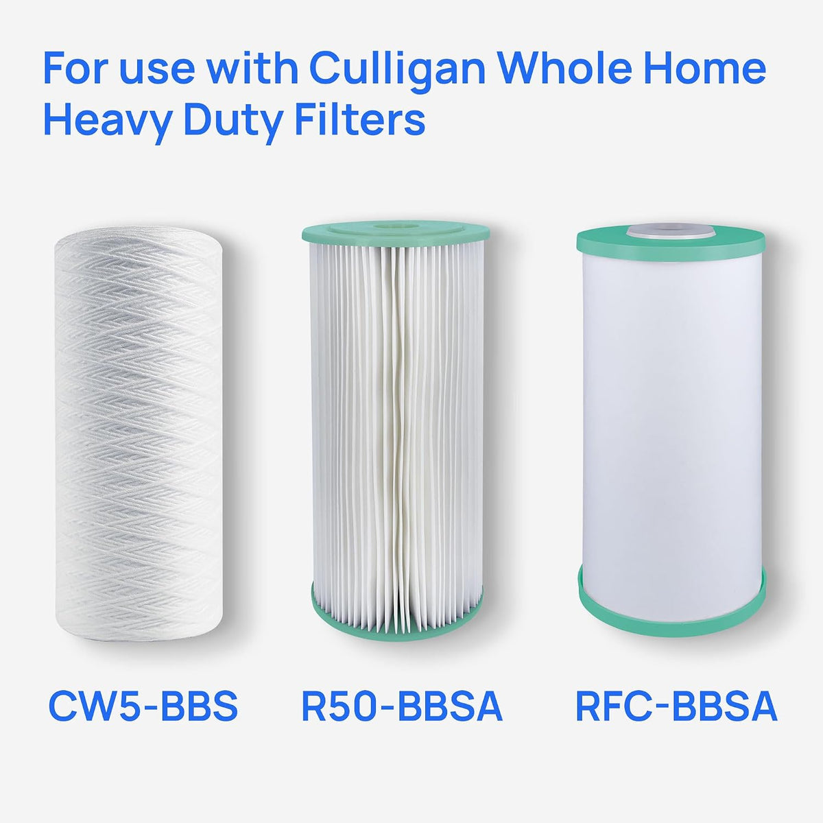 WH-HD200-C Whole House Water Filter System 1” Inlet/Outlet, Filter Sold Separately – Improve Tap Water Taste, Removes