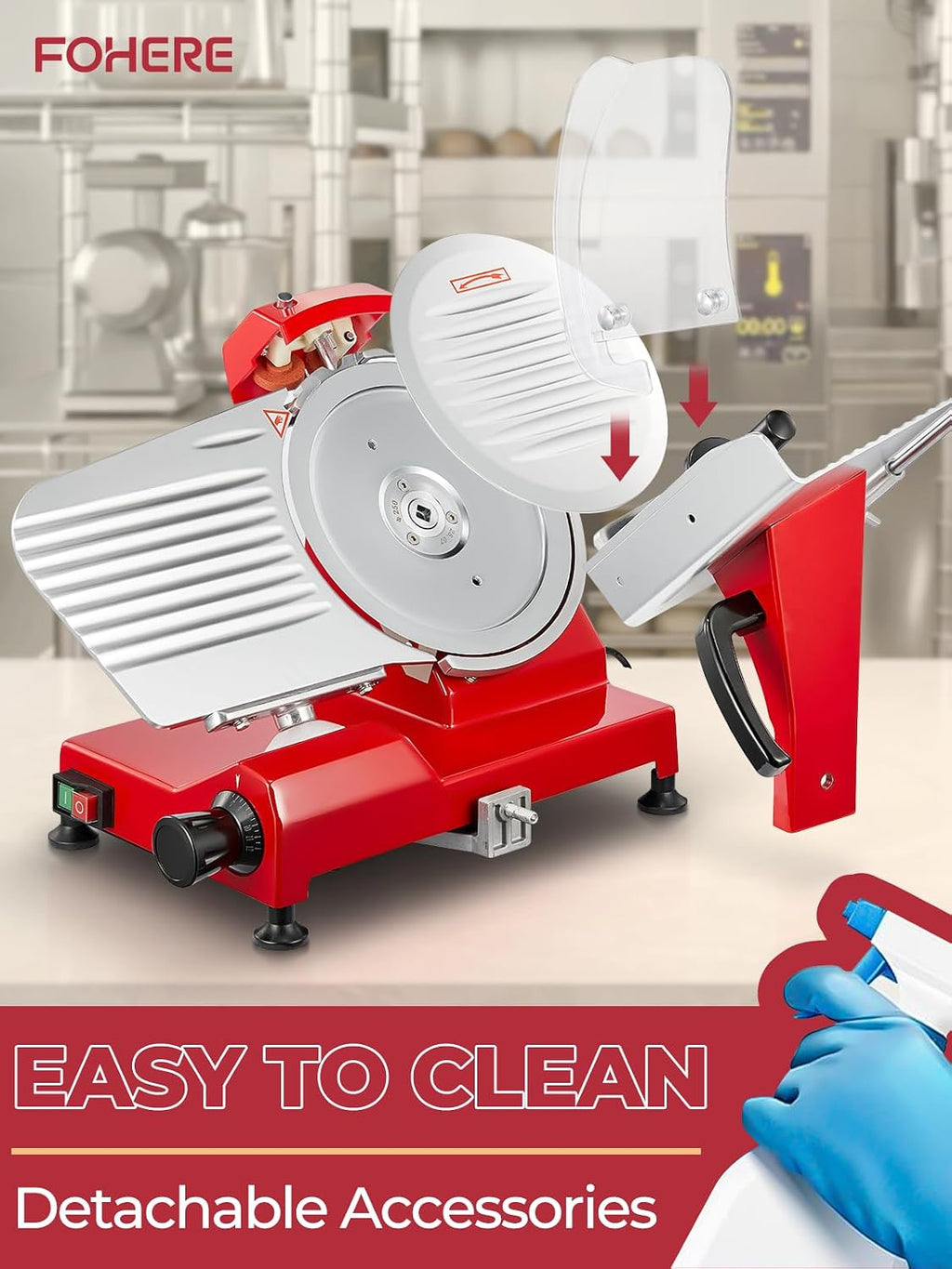300W Commercial Electric Meat Slicer for Home
