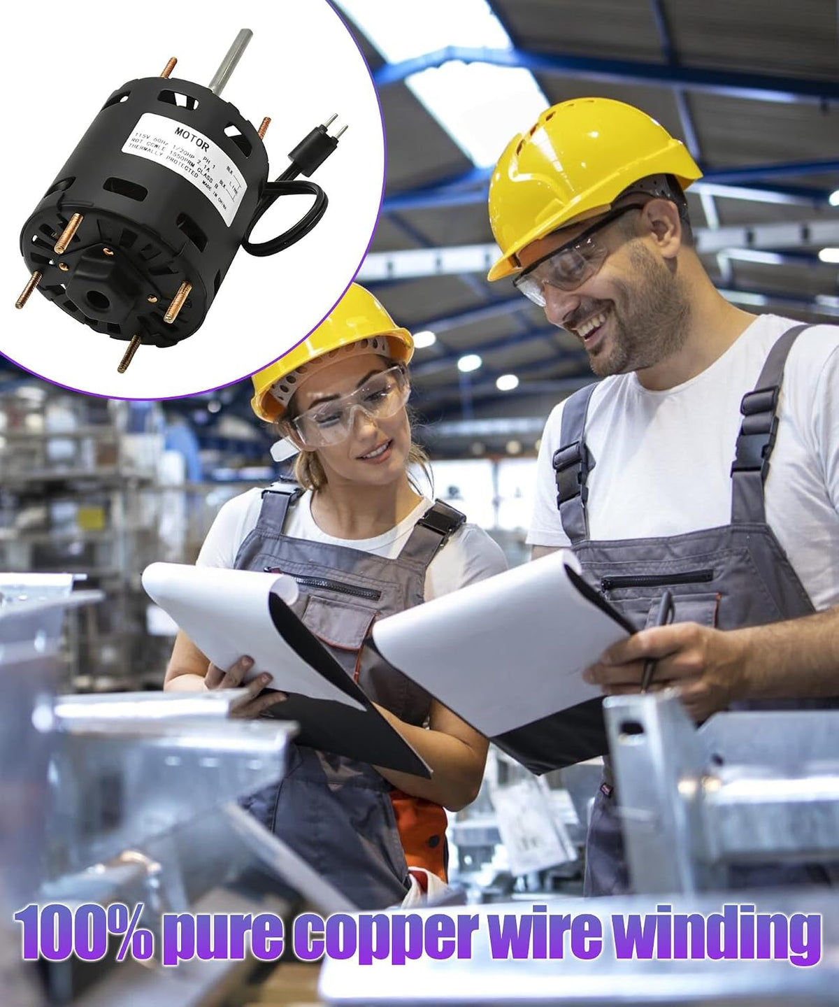D1124 3.3" Shaded Pole Open Fan Motor Replacement