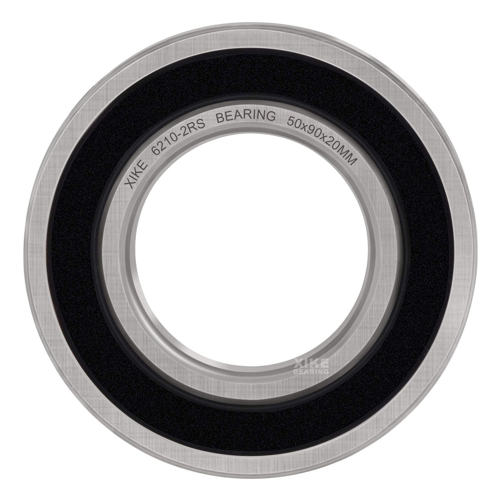 XiKe 6210-2RS Deep Groove Ball Bearing, 50mmx90mmx20mm (1-Pack)