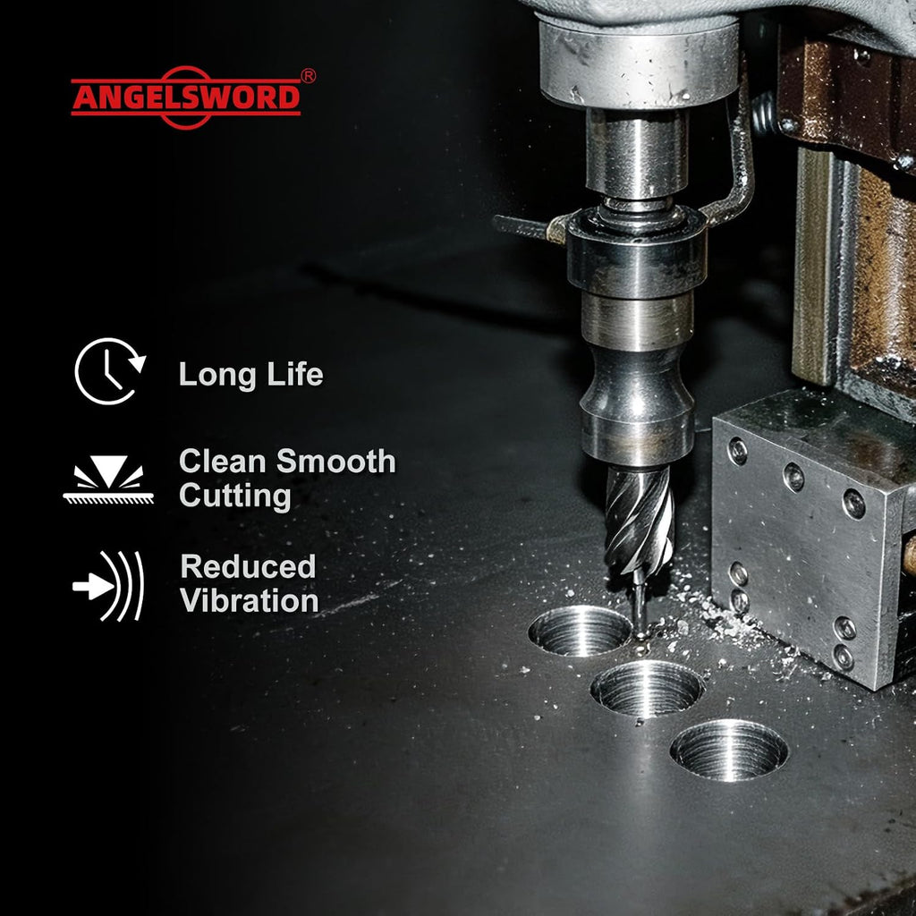 ANGELSWORD M2 HSS Annular Cutter,Diameter 1" x Depth 2",Mag Drill Bit