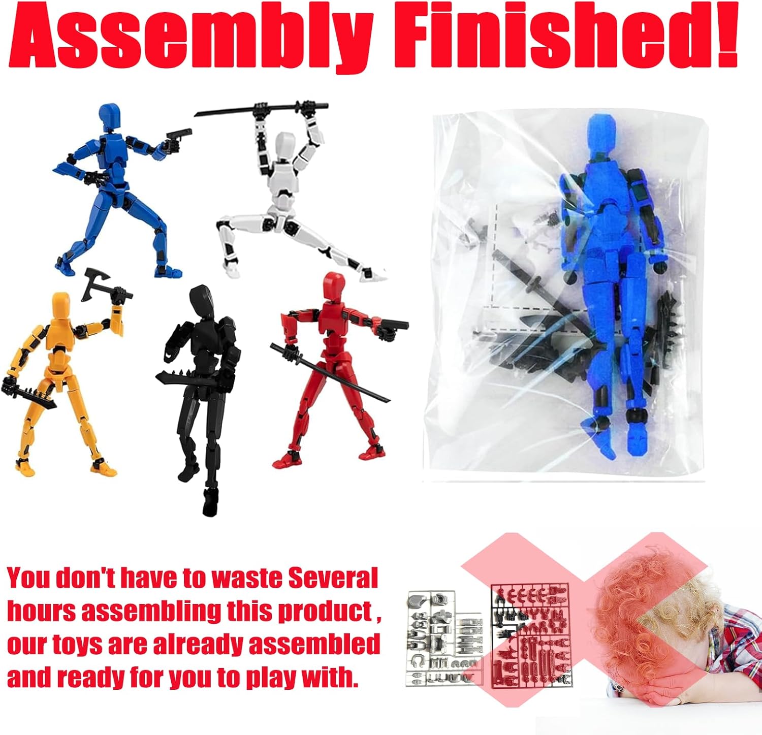 2026 New Assembly Completed-Titan 13 Action Figure,Dummy Robot 13 Action Figures Set,3D Printed Multi-Jointed Action