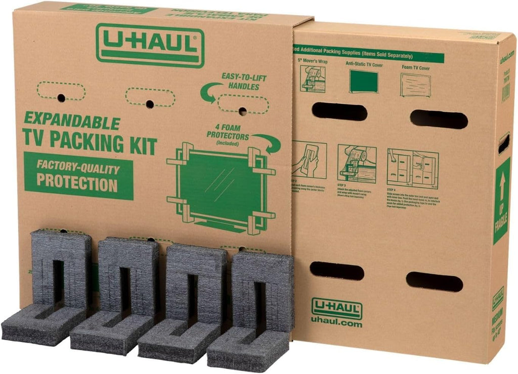 Heavy-Duty Expandable TV Moving Box - Medium (Under 40")