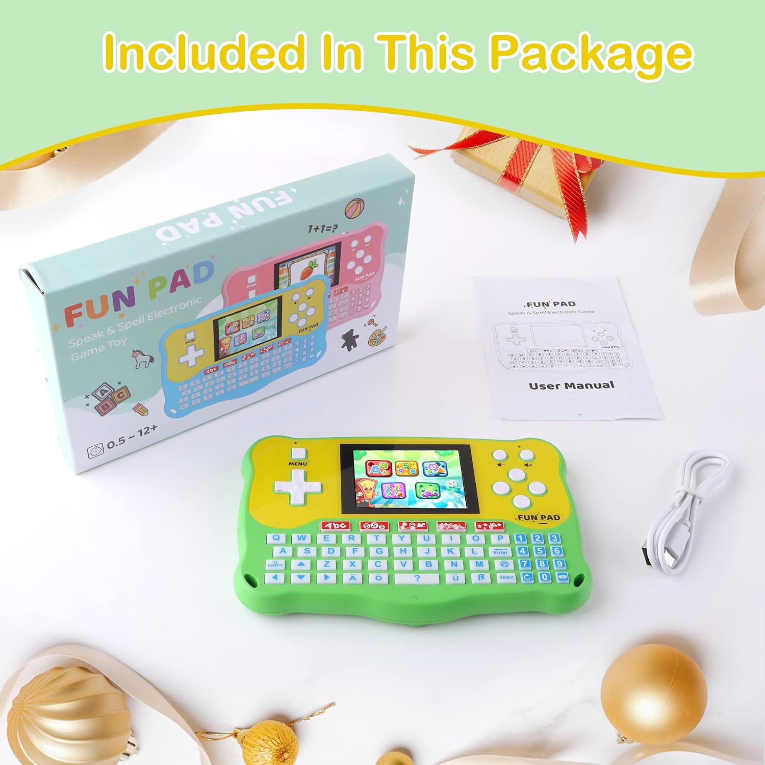 Kids Tablet/Baby Learning Pad with 102 Activities/Toddler Tablet with ABC/Words/Music/Math Interactive Educational