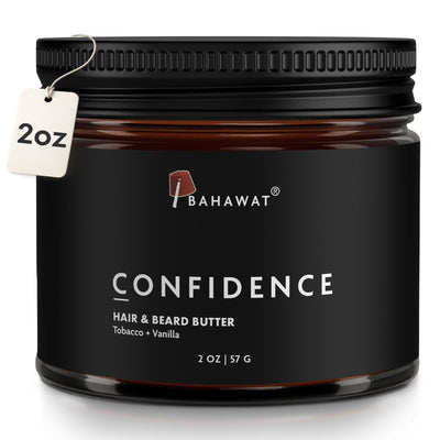Hair & Beard Butter for Men Leave-in Conditioner -Tobacco & Vanilla scent - Strengthen & Soften– Made in USA -Organic