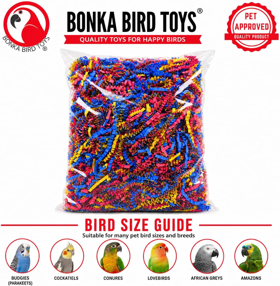 1654 Crinkle Shred Paper Multicolored