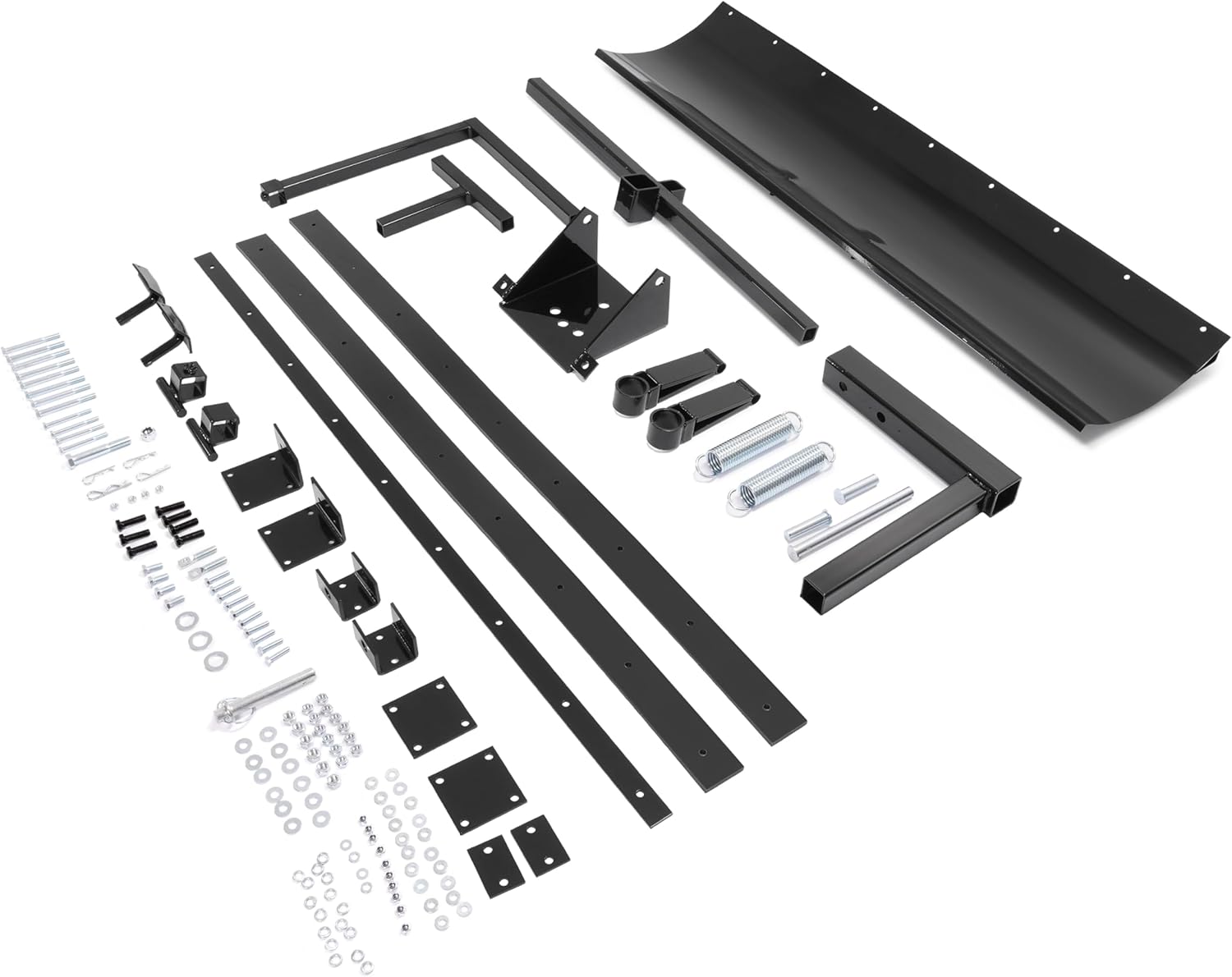 60 In Universal Black Snow Plow Blade Compatible with 5ft Wide Zero Turn Mowers Snow Plow Powder Coated Adjustable