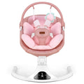 Portable Baby Swing with Remote Control Bluetooth Music 5-Speed Timer Pink | 5‑point safety harness, machine washable