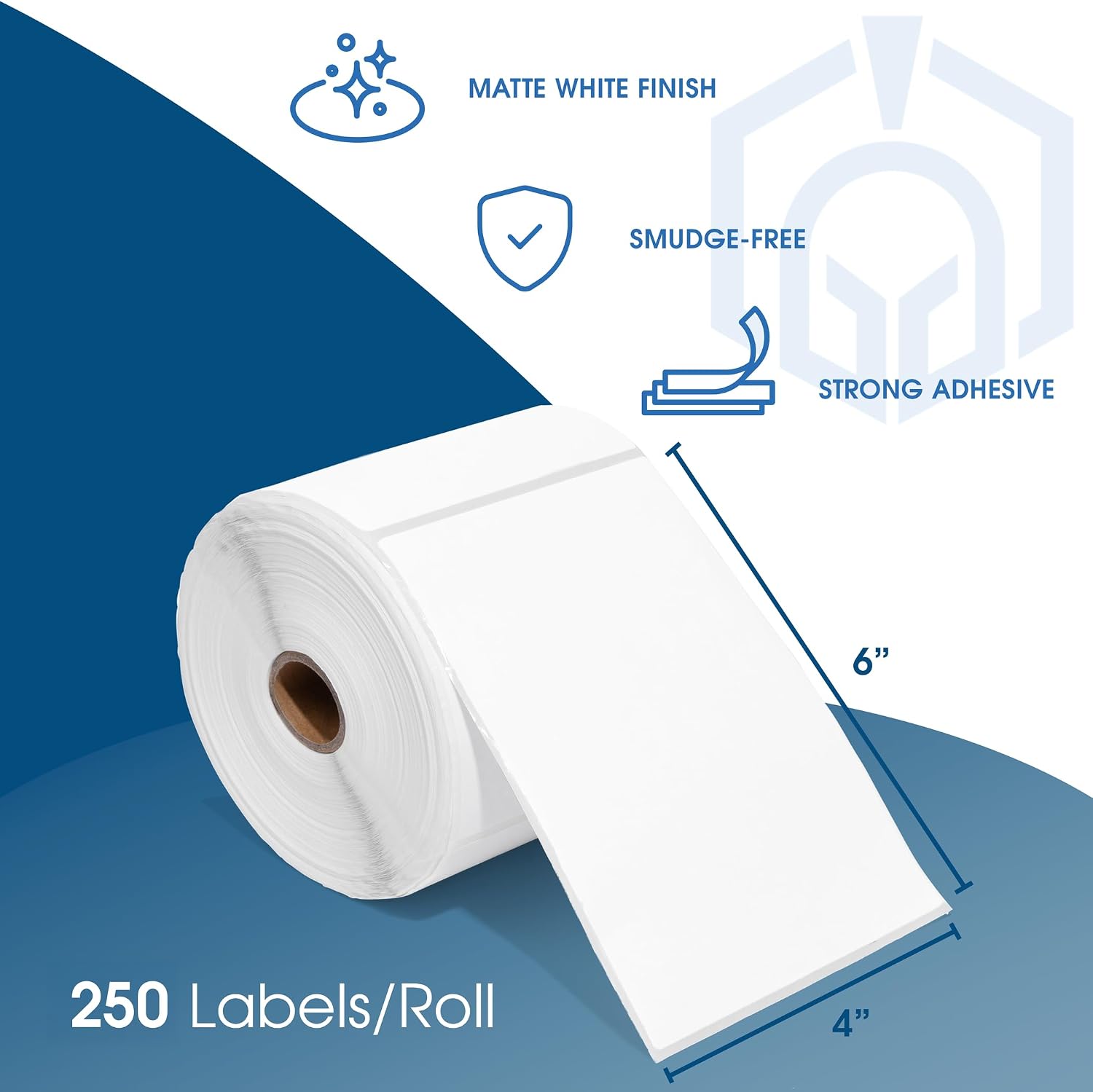 4" X 6" Direct Thermal Labels (2500 Count, 10 Rolls) - Printable Postage | 4X6 Shipping Labels for Packages and
